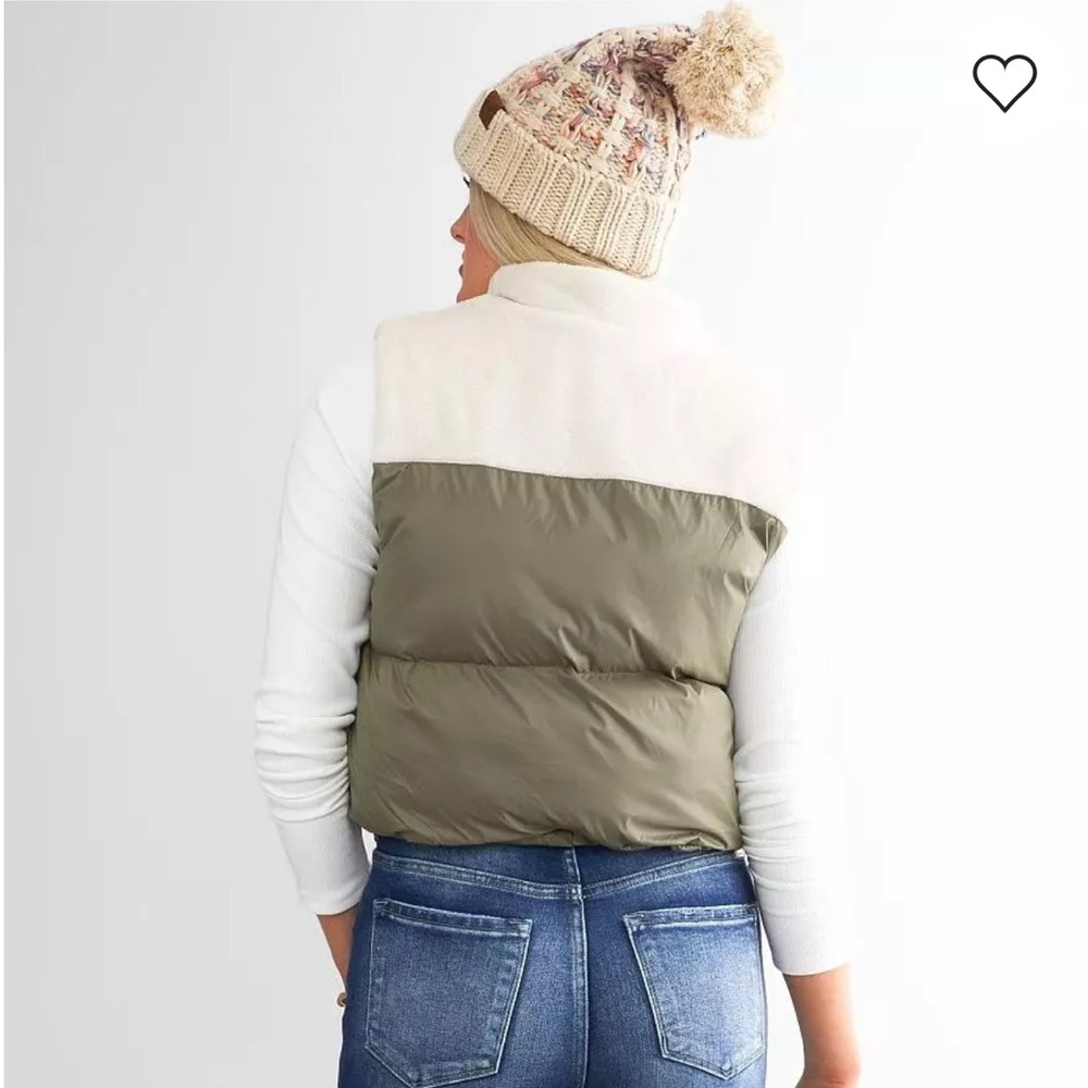 BKE Cropped Puffer Vest Small - Picture 2 of 5